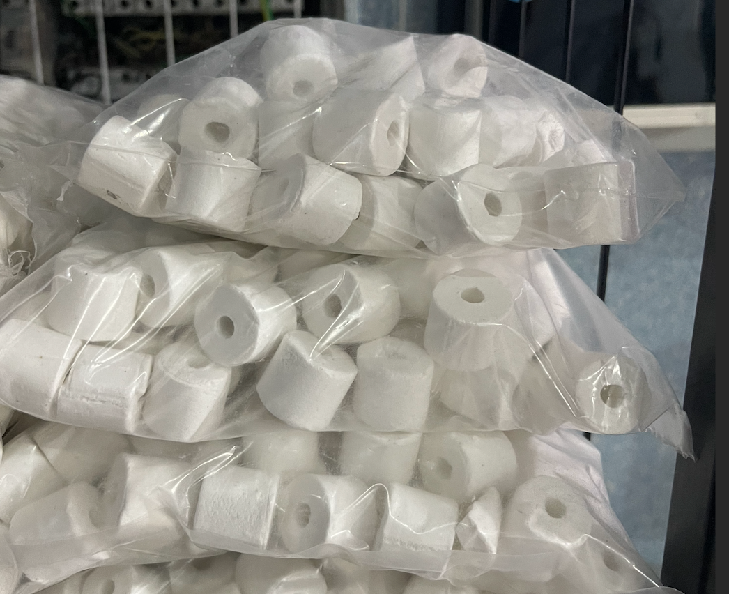 Anneaux en Céramique Blanche gd 19mm
