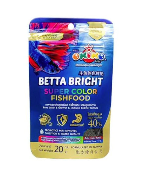 OKIKO BETTA BRIGHT SUPER COLOR FISH FOOD