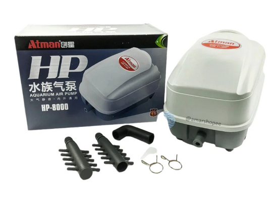 Pompe à Air Haut Débit Professionnelle ATMAN HP-8000 (70L/Min)