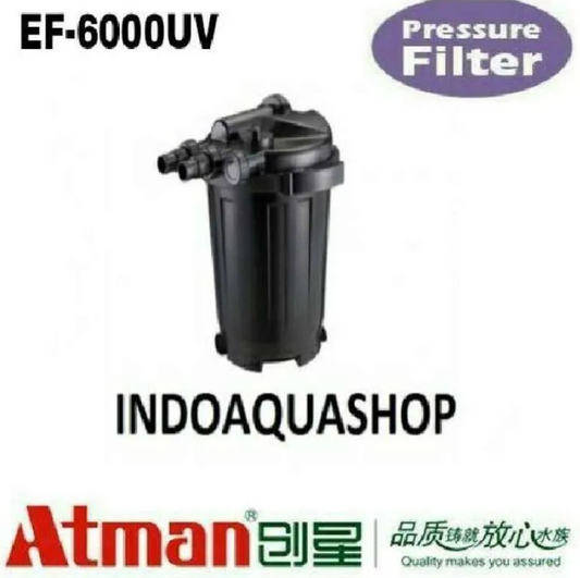 Filtre Externe à Pression ATMAN EF-6000UV avec Stérilisateur UVC (9W)