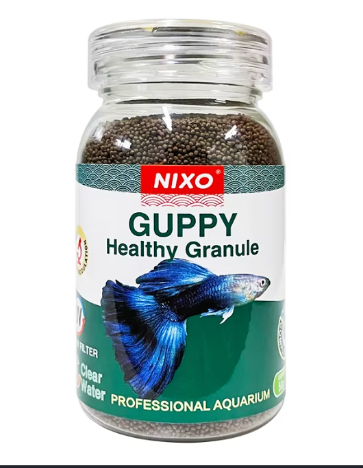 NIXO Fancy Guppy &amp; Small Fish Micro-Flakes/Granules